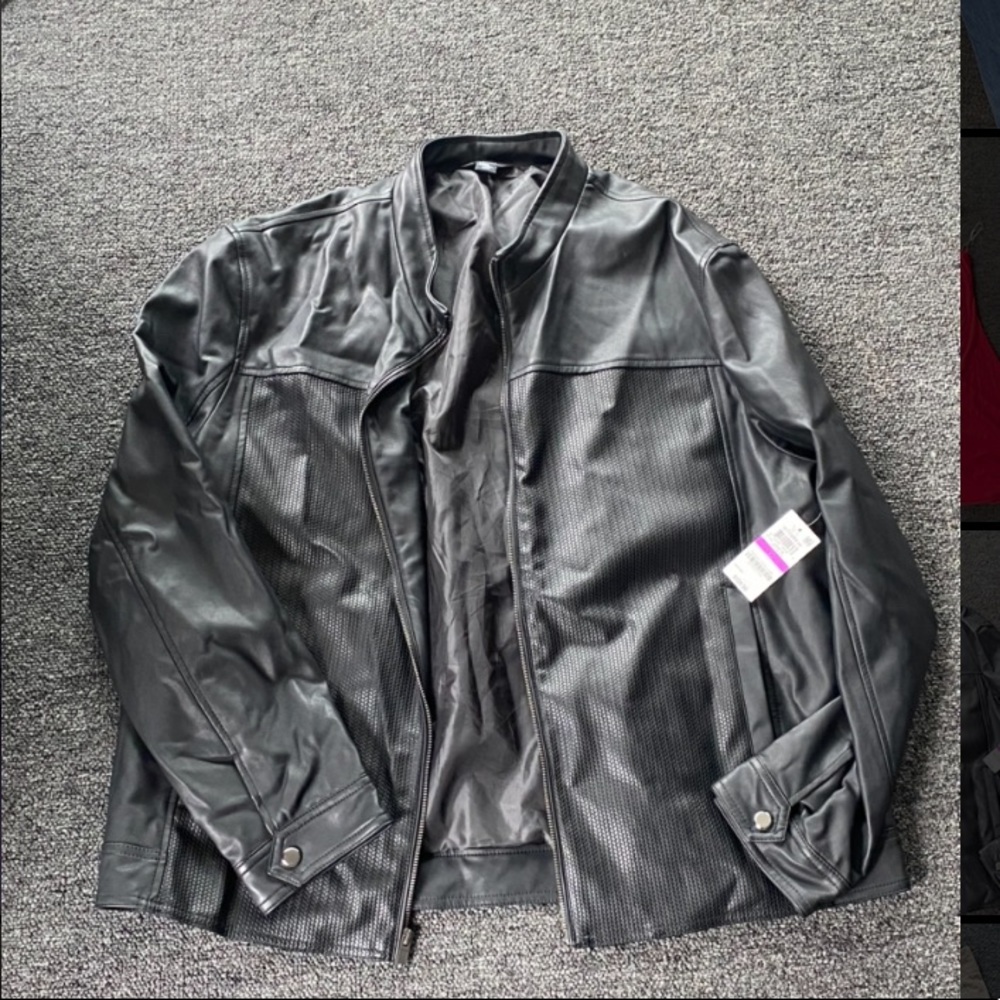 Simple Black Leather Jacket